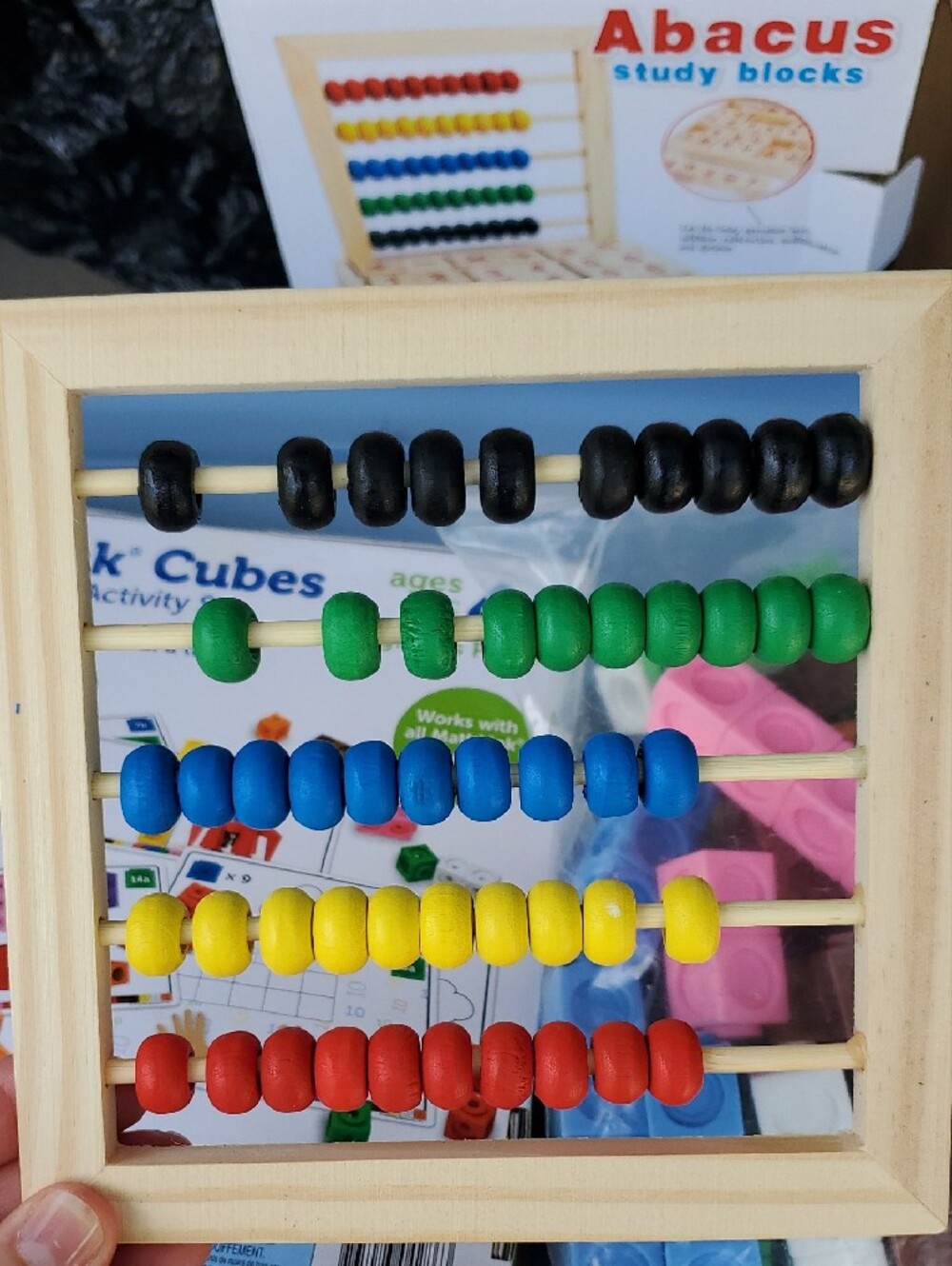 MathLink Cubes - Multi Color Early Math Activity Set, Plus Abacus - Picture 3 of 3
